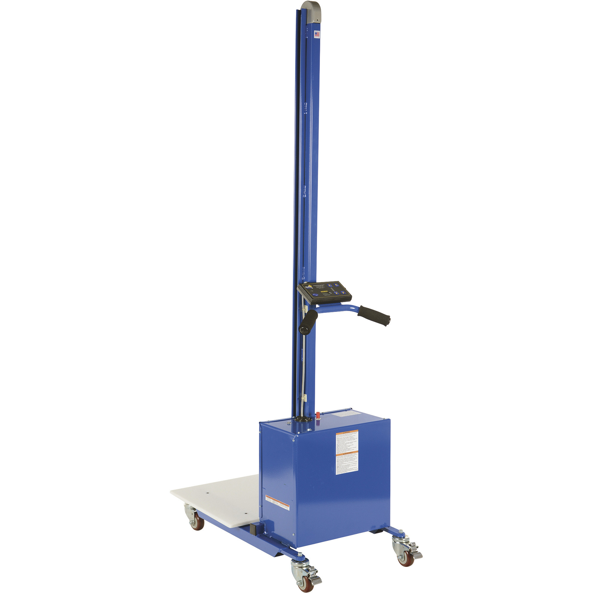 Vestil, Steel Quick Lift DC Powered 72 In. Raised Height 125 Lb. Capacity, Model# PEL-100S-D3